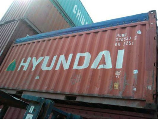 China Red Second Hand 20ft Open Top Container For Maritime And Land Transport supplier