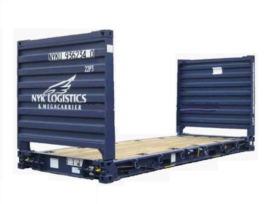 China Metal Used Flat Rack Containers / 8 X 20 Shipping Container For Sale supplier