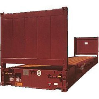 China Steel Used Flat Rack Containers Tare Weight 2200kg For Logistics And Transport supplier