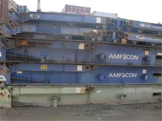 China International Standards Used Flat Rack Containers 20gp Steel Dry Cargo Container supplier