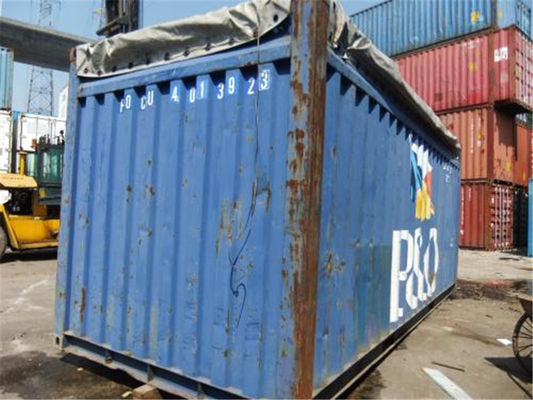 China Open Top 2nd Hand Shipping Containers Steel Material 40 Foot supplier