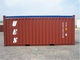 Red Second Hand 20ft Open Top Container For Maritime And Land Transport supplier