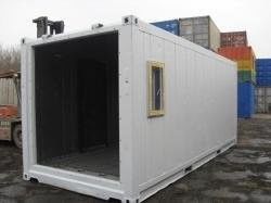 China 20gp Steel Large Prefab Shipping Container House White Withstand Extreme Temperature -40 °C To 70°C supplier