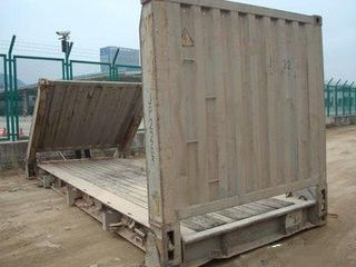 China 33 Cbm Dry Used Flat Rack Containers Dimensions 5.90m* 2.35m*2.39m supplier
